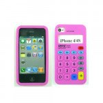 Wholesale iPhone 4 4S 3D Calculator Case (Hot Pink)